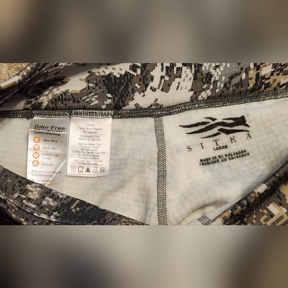Sitka Womens Heavyweight Leggings. Size L. Gray/Tan Camo. EUC - Picture 3 of 8